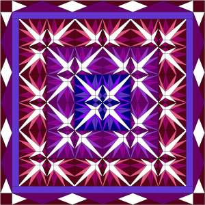 starry night 4 w white in border