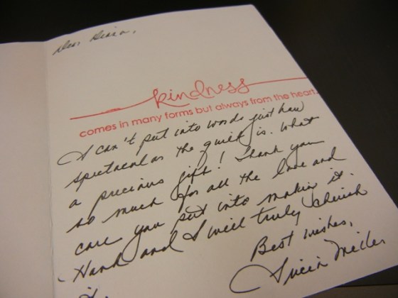 The art of graciousness...